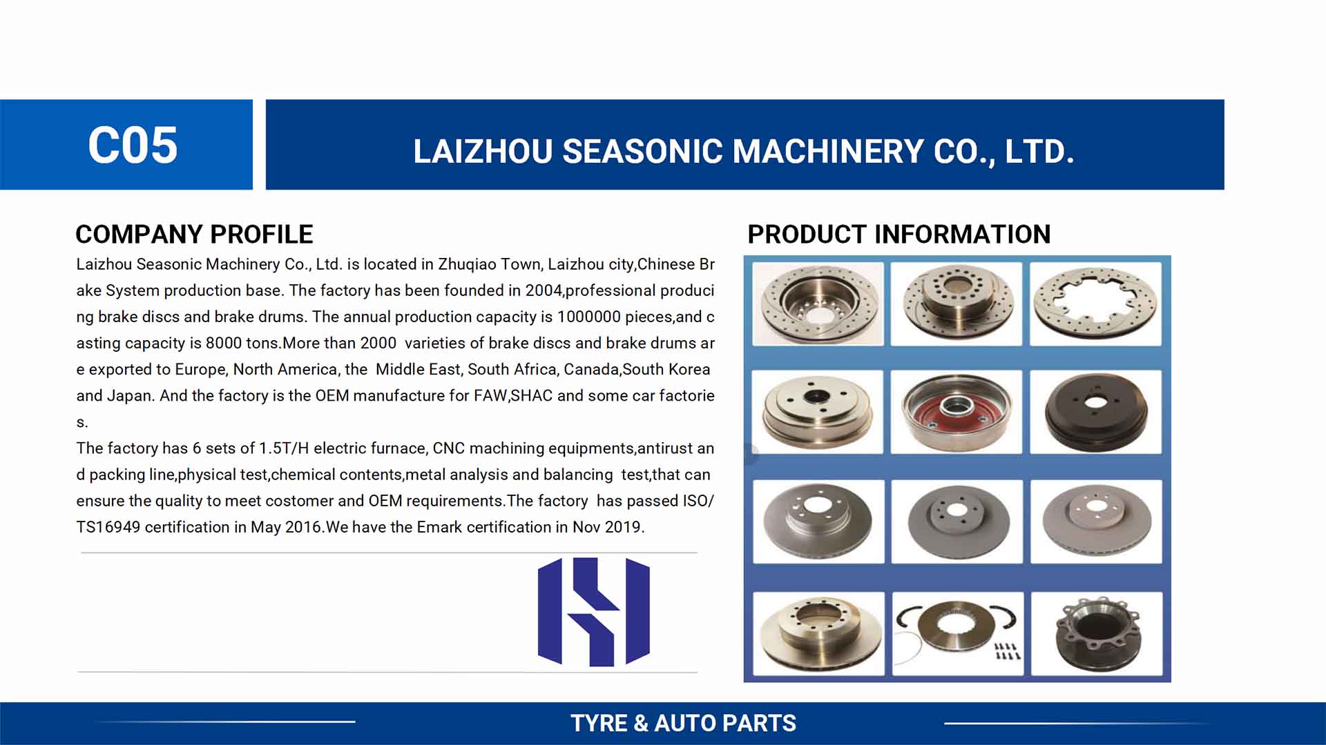 Laizhou Seasonic Machinery Co., Ltd. Exhibitors UAE Tyre Auto